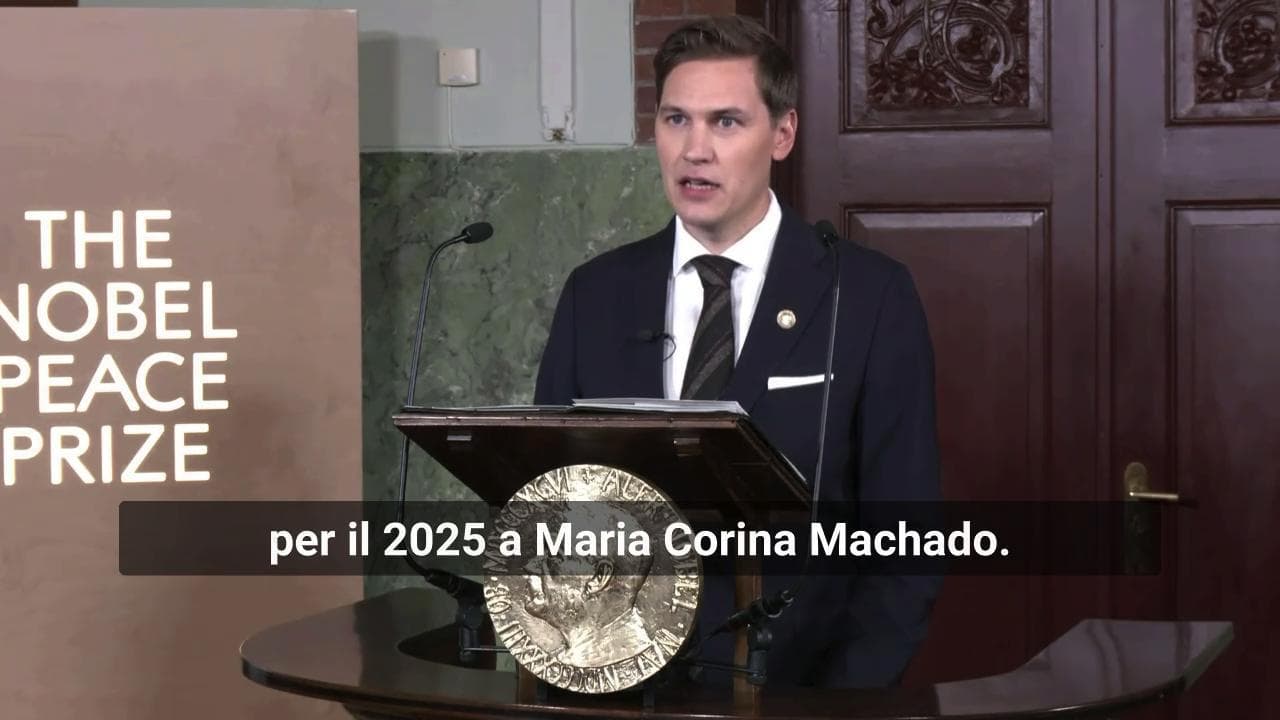 Il Nobel per la pace alla "lady di ferro" dell'opposizione venezuelana, Maria Corina Machado