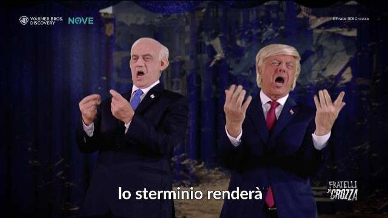 Trump-Netanyahu: il musical di Crozza sui soldi da fare a Gaza