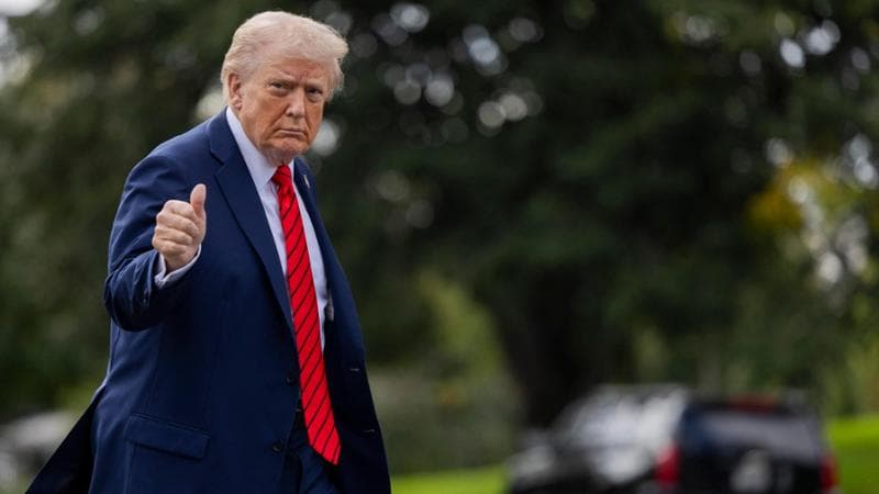 Washington, 10 ottobre: il presidente americano Donald Trump