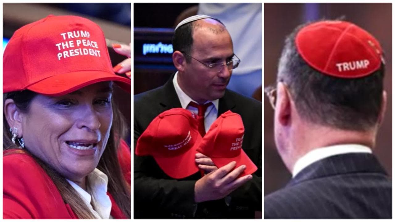 "Trump presidente della pace": alla Knesset spuntano i cappellini rossi mentre parla il leader Usa