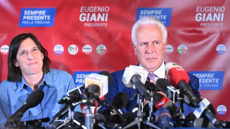 Eugenio Giani con Elly Schlein