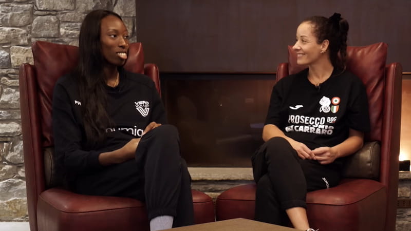 Paola Egonu e Monica De Gennaro nella video intervista della Lega Volley femminile