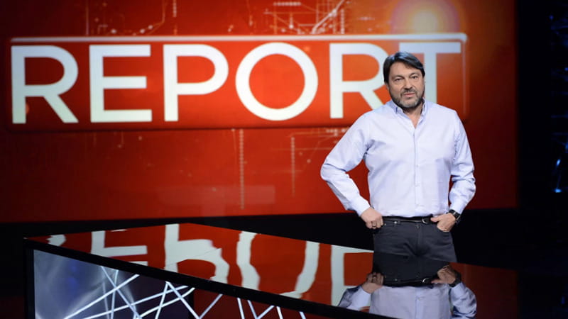 Sigfrido Ranucci nello studio di Report