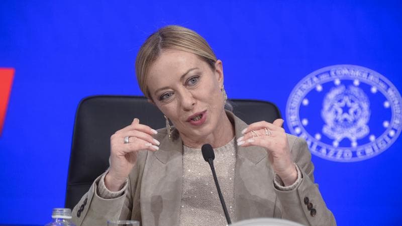 La premier Giorgia Meloni