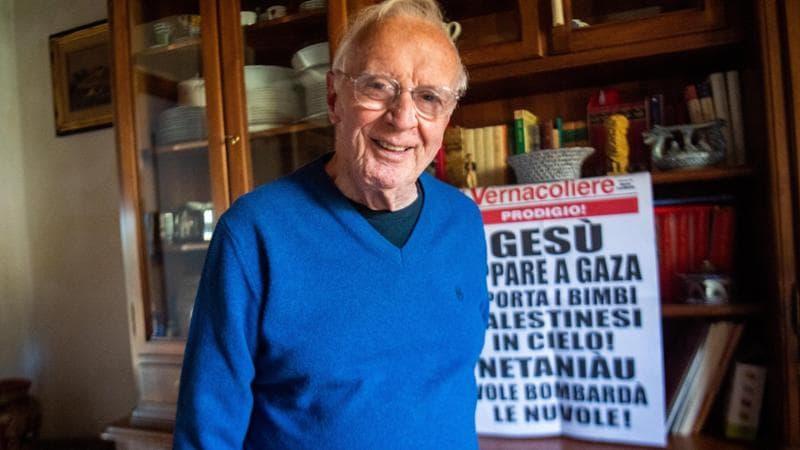 Il direttore del Vernacoliere Mario Cardinali (foto Laura Lezza)
