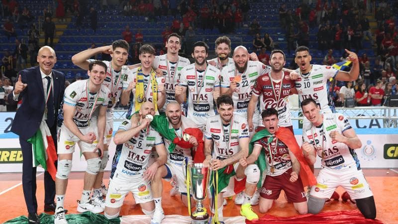 L'Itas Trentino festeggia lo scudetto