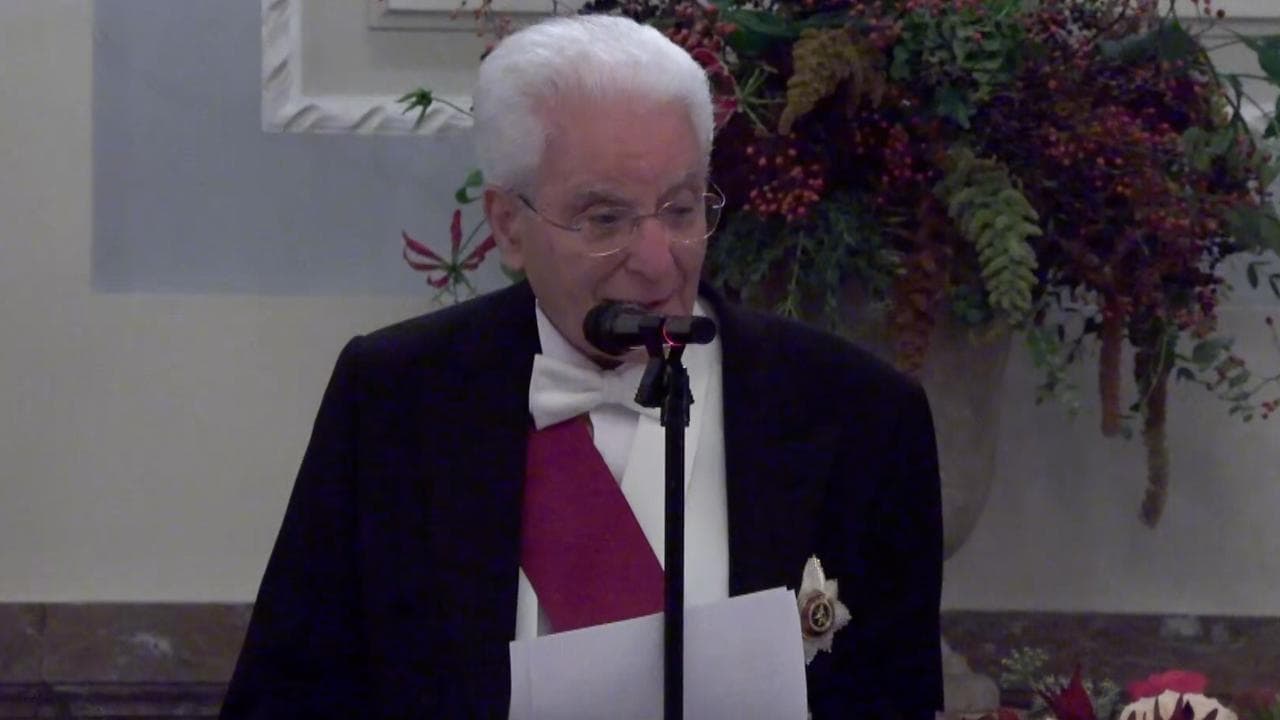 Mattarella cita Henri La Fontaine: "Chi ricorre alla guerra compie un crimine"