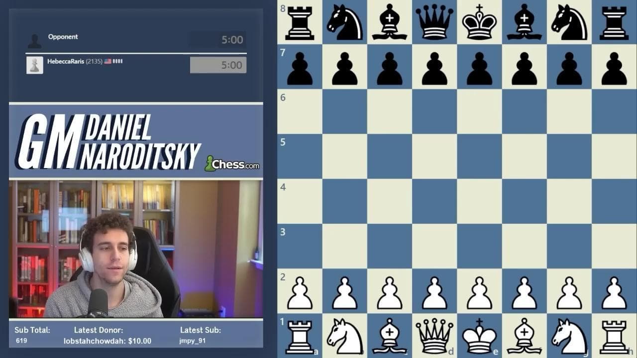 L'ultimo video di Daniel Naroditsky: "Pensavate che me ne fossi andato?"