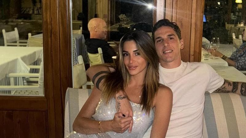 Nicolò Zaniolo con la compagna Sara Scaperrotta