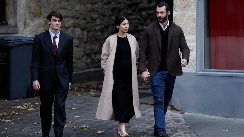 Aurelien Enthoven, Louis Sarkozy e sua moglie Natali Husic
