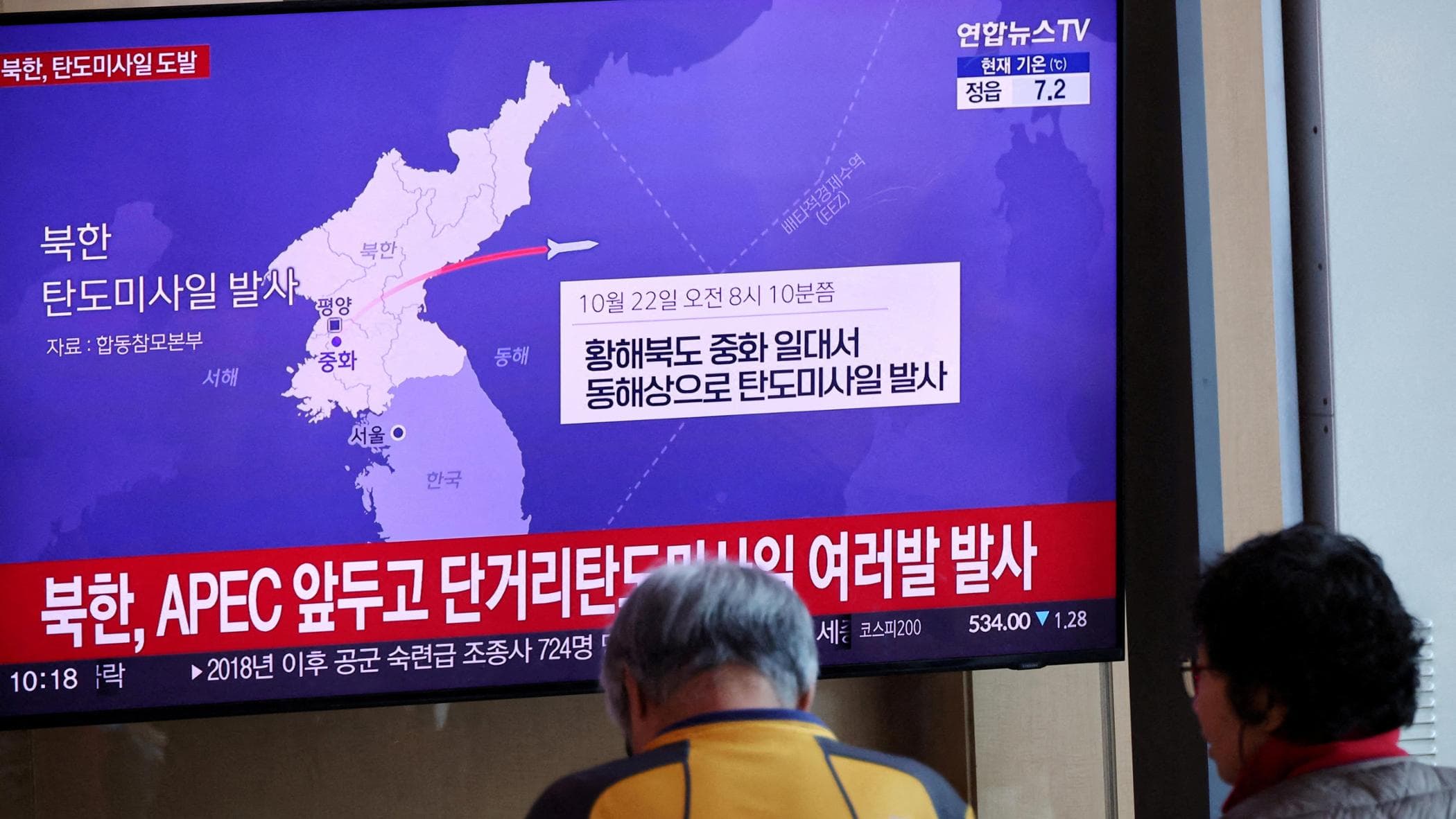 北朝鮮、数カ月ぶりに新たな実験：トランプ大統領とのAPEC首脳会談1週間前に弾道ミサイル