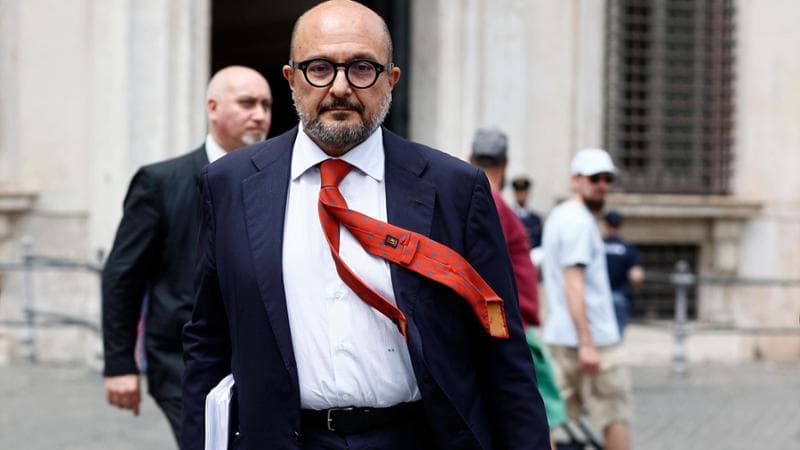 L'ex ministro della Cultura Gennaro Sangiuliano
