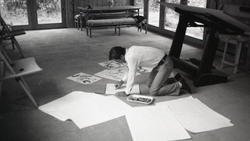 La pittura fu tra le prime passioni di Pasolini, che aveva studiato con il grande critico Roberto Longhi. Fondo Dino Pedriali / Cineteca di Bologna