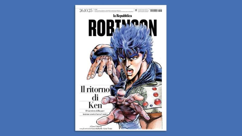 Ken il Guerriero arriva su Robinson prima di andare a Lucca Comics