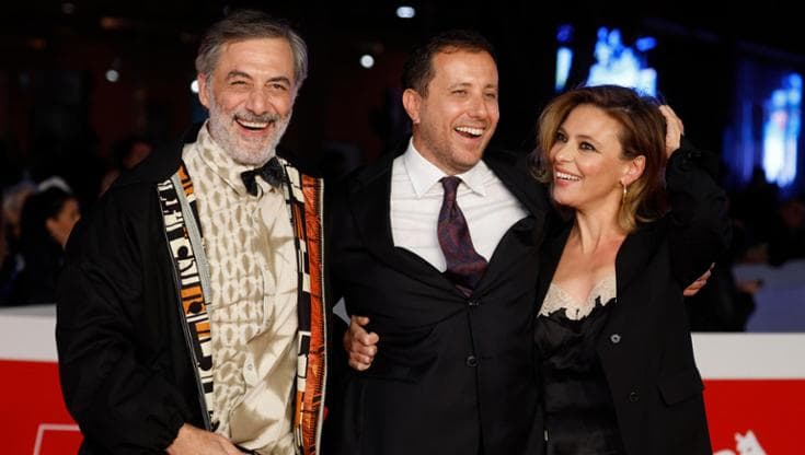 Jasmine Trinca con Filippo Timi e il regista Andrea De Sica