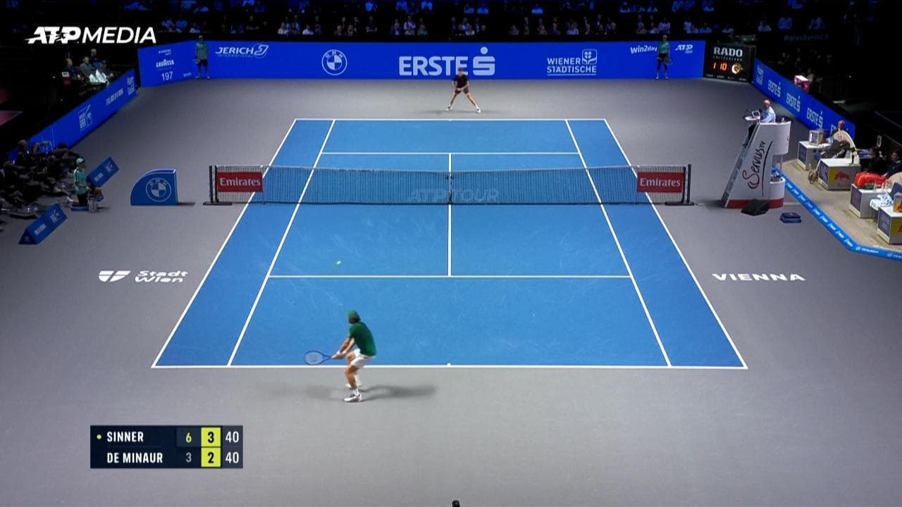 Tennis, Sinner batte ancora De Minaur e vola in finale all'Atp di Vienna: gli highlights
