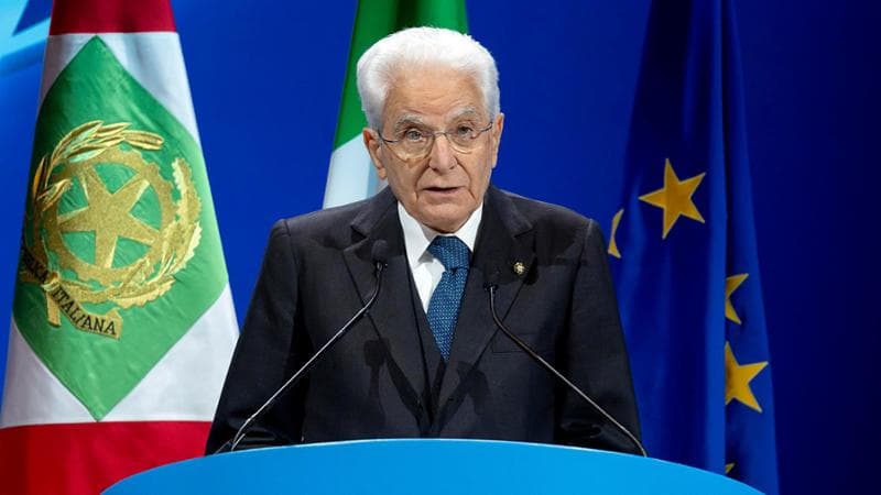 Il presidente della Repubblica Sergio Mattarella
