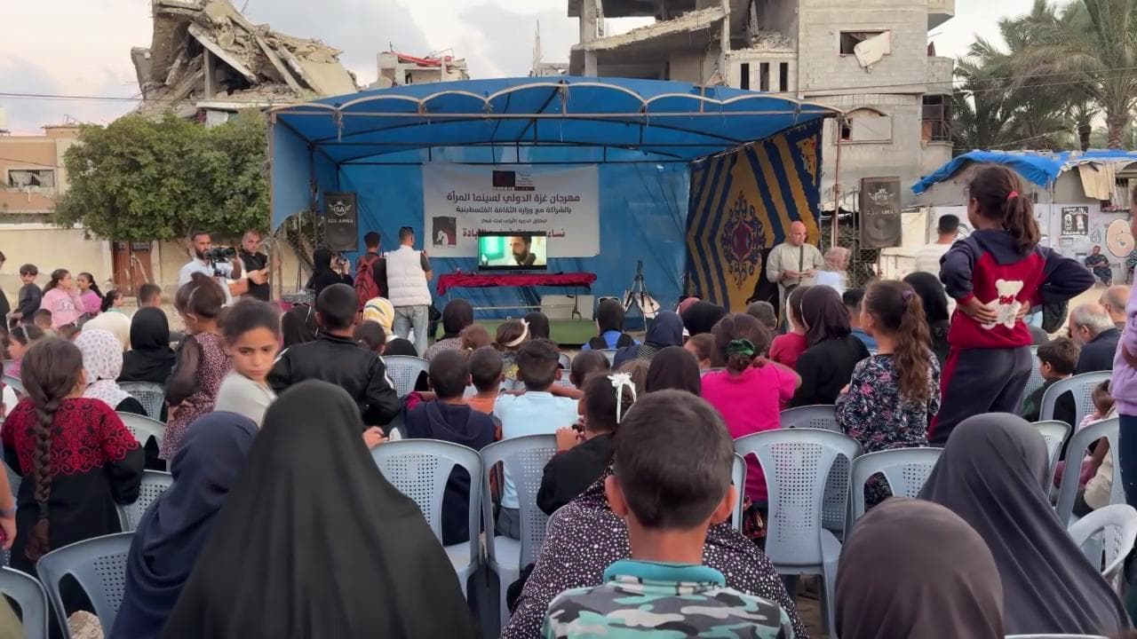 Tra le macerie di Gaza si vede il film "La voce di Hind Rajab"