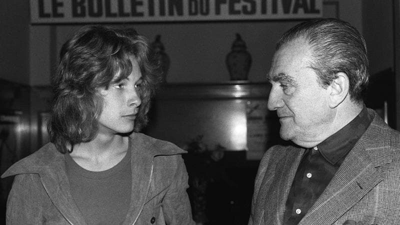 Luchino Visconti con l'attore svedese Bjorn Andresen
