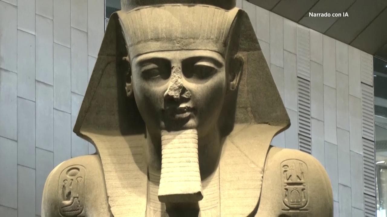 Giza, la statua gigante di Ramses II nel nuovo Gran Museo Egizio: lo visitiamo grazie all'IA