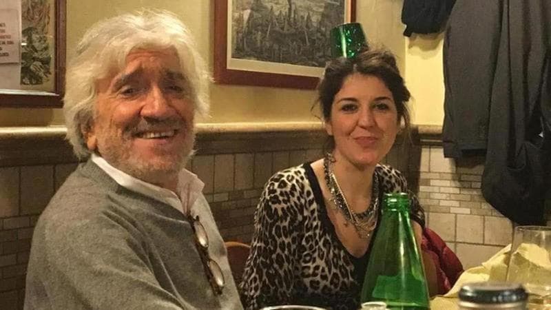 Con la figlia Carlotta