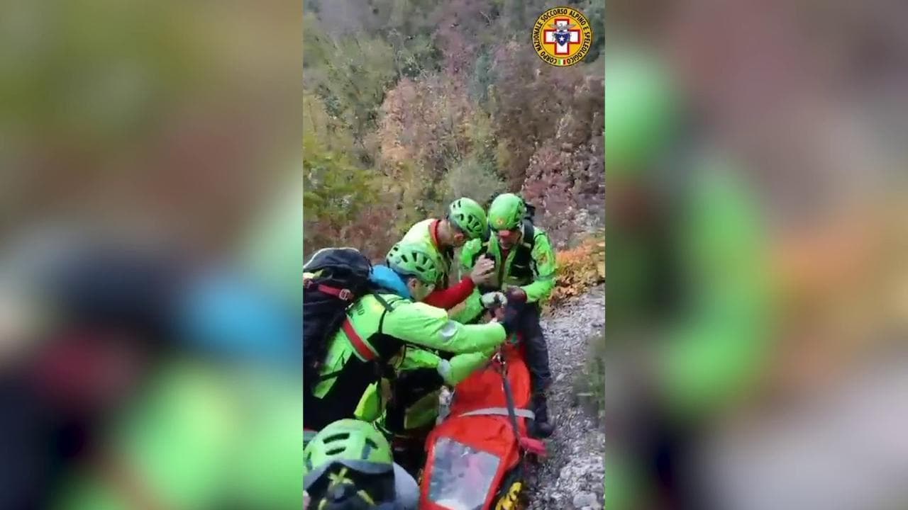 Colpita da un sasso durante una scalata: il salvataggio del Soccorso alpino nel Fabrianese