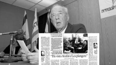 “Ho visto Arafat e la vedova Lea piangere insieme per Rabin”