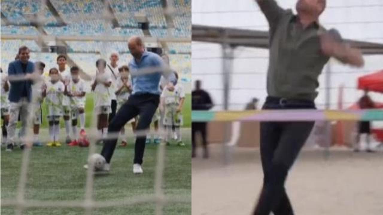 Brasile, il principe William in versione sportiva: calcio al Maracanã e beach volley a Copacabana