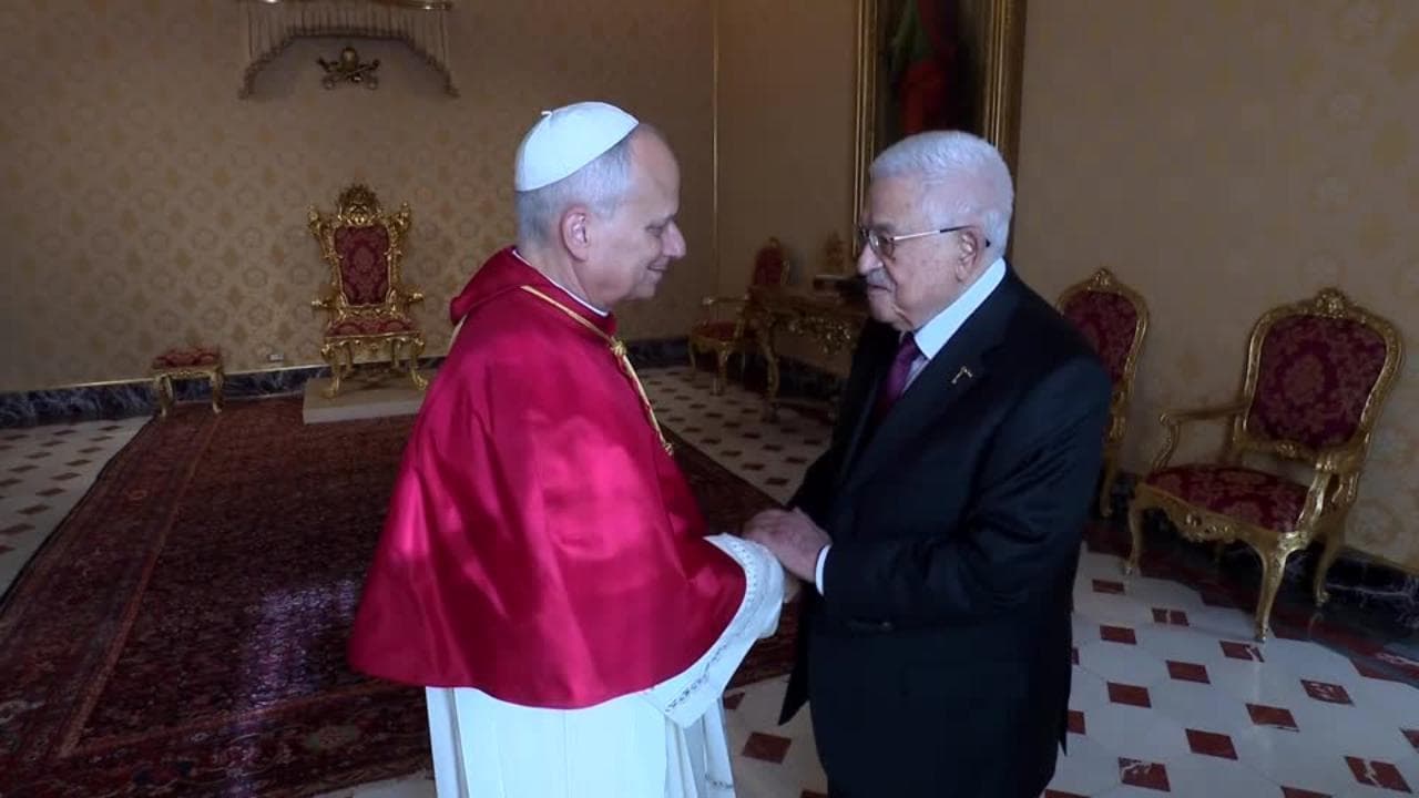 Papa Leone XIV incontra Abu Mazen: "C'è l'urgenza di soccorrere i civili e riconoscere i due Stati"