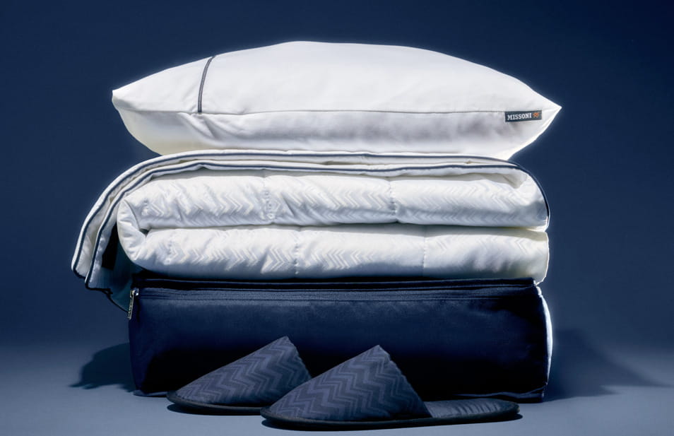 Il set da notte di Missoni per Delta