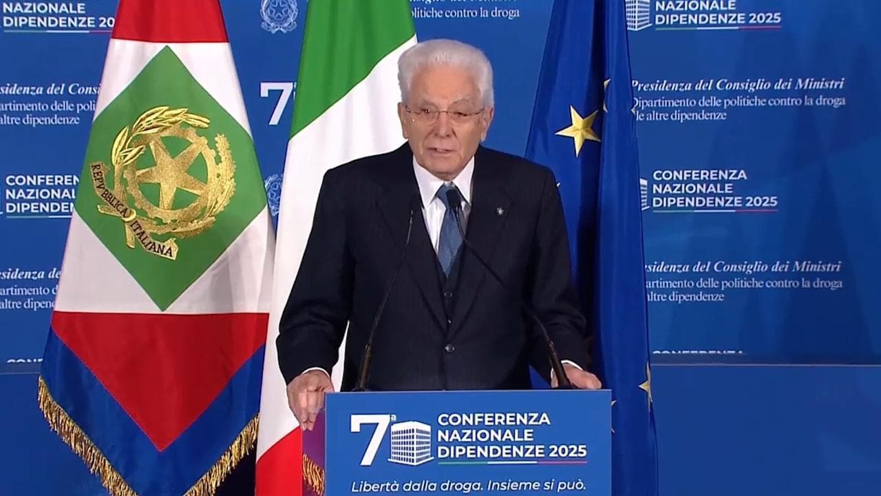 Droga, Mattarella: "La tragedia delle dipendenze richiede un impegno costante e determinato"
