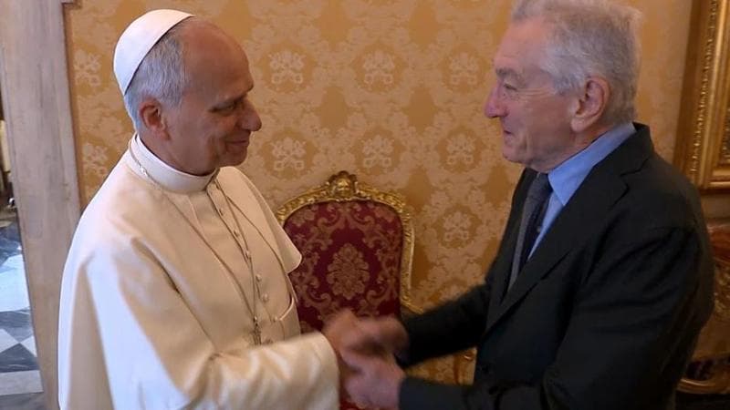 Robert De Niro ricevuto in Vaticano da papa Leone XIV