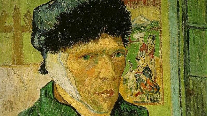 Vincent van Gogh, "Autoritratto con l'orecchio bendato" (1889)