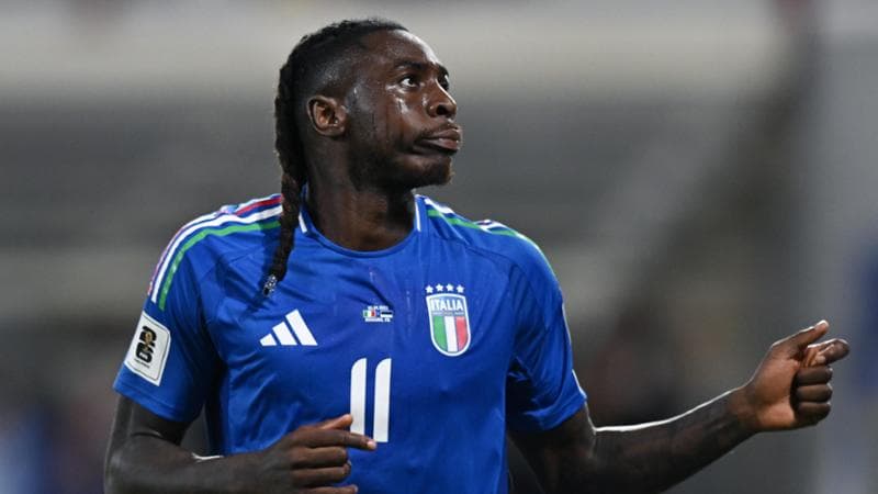 Moise Kean con la maglia della Nazionale