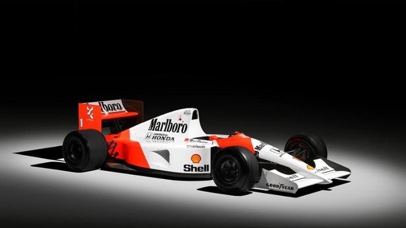 Ayrton Senna'nın Brezilya GP'sini kazandığı McLaren MP4/6 açık artırmada