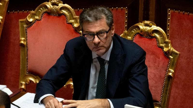 Il ministro dell&rsquo;Economia Giancarlo Giorgetti
