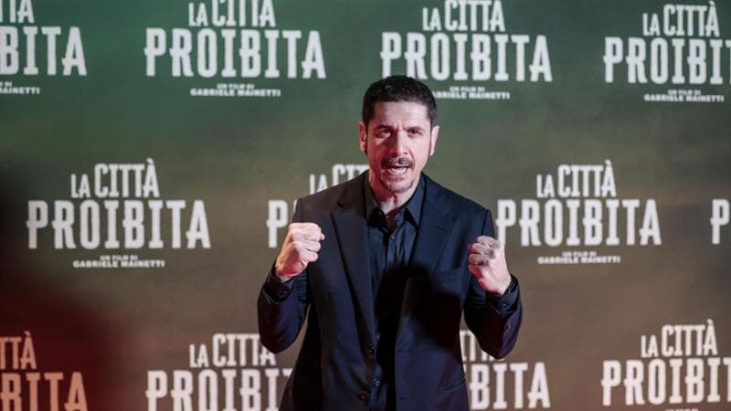 12/03/2025 Roma, photocall del film La Citta' Proibita, nella foto Gabriele Mainetti