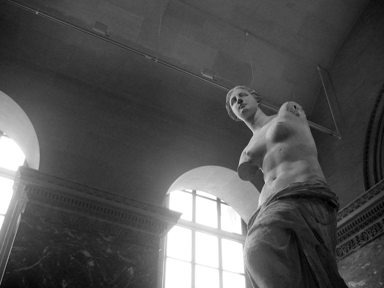 La Venere di Milo, autore sconosciuto, ritrovata a Melos nel 1820, scolpita probabilmente tra il 150 e il 100 a.C., periodo ellenistico. Fotografo: Chosovi