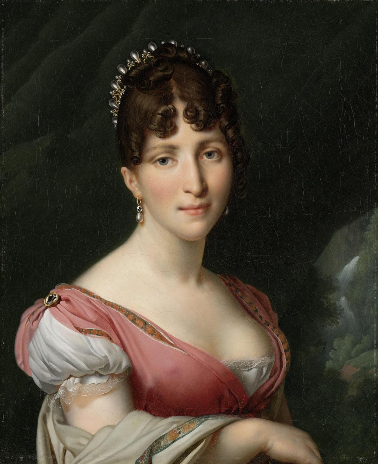 Ortensia di Beauharnais in un ritratto di Anne-Loius Girodet de Roussy-Trioson, dipinto realizzato tra il 
1805 e il 1809, olio su tela. Collezione del Rijksmuseum. 
Fonte: http://hdl.handle.net/10934/RM0001.COLLECT.355957