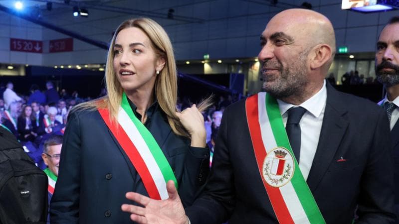 La sindaca di Genova Silvia Salis all'assemblea nazionale dell' Anci

