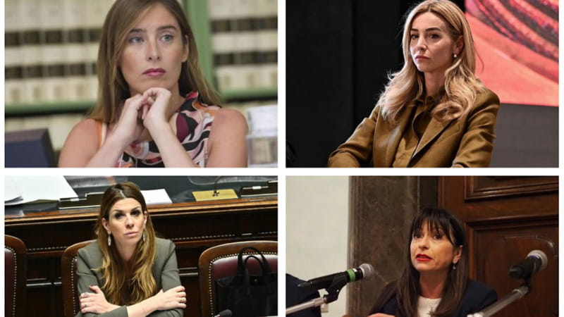 Maria Elena Boschi, Silvia Salis, Matilde Siracusano e Stefania Proietti