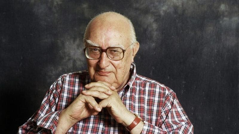 Lo scrittore Andrea Camilleri (1925-2017)