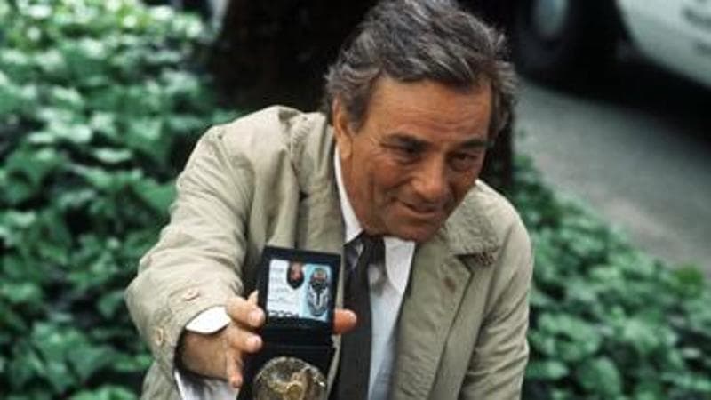 Peter Falk nel ruolo del Tenente Colombo
