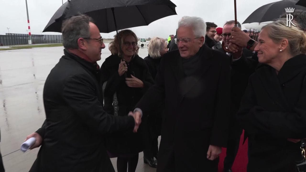 L'arrivo di Mattarella a Berlino dove incontrerà il presidente Steinmeier