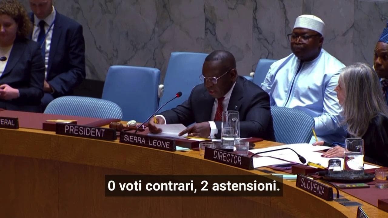 Via libera Onu al piano Trump per Gaza: sì alla forza di stabilizzazione internazionale