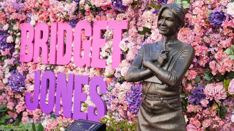 La statua di Bridget Jones a&nbsp;Leicester Square a Londra
