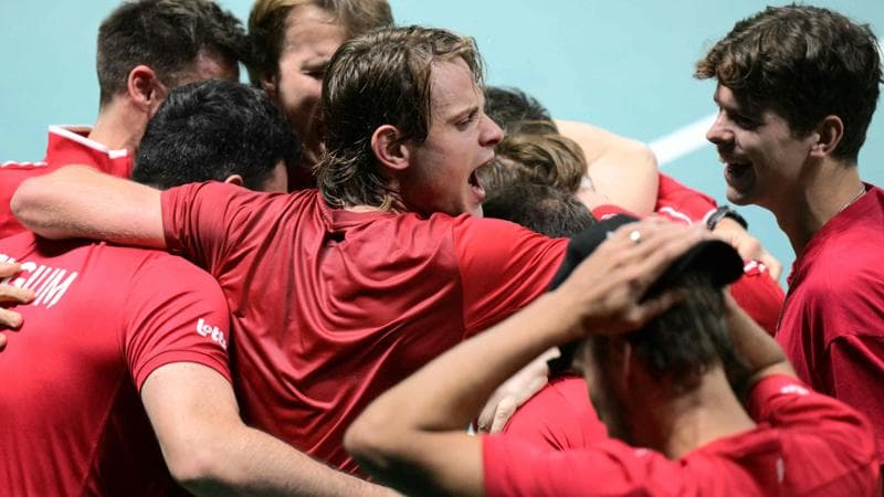 La festa del Belgio dopo la vittoria