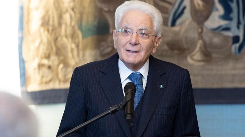 Il Presidente della Repubblica Sergio Mattarella