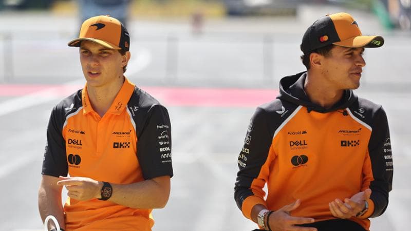 Oscar Piastri (a sinistra) e Lando Norris