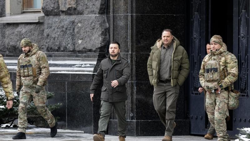Il presidente Zelensky in Polonia